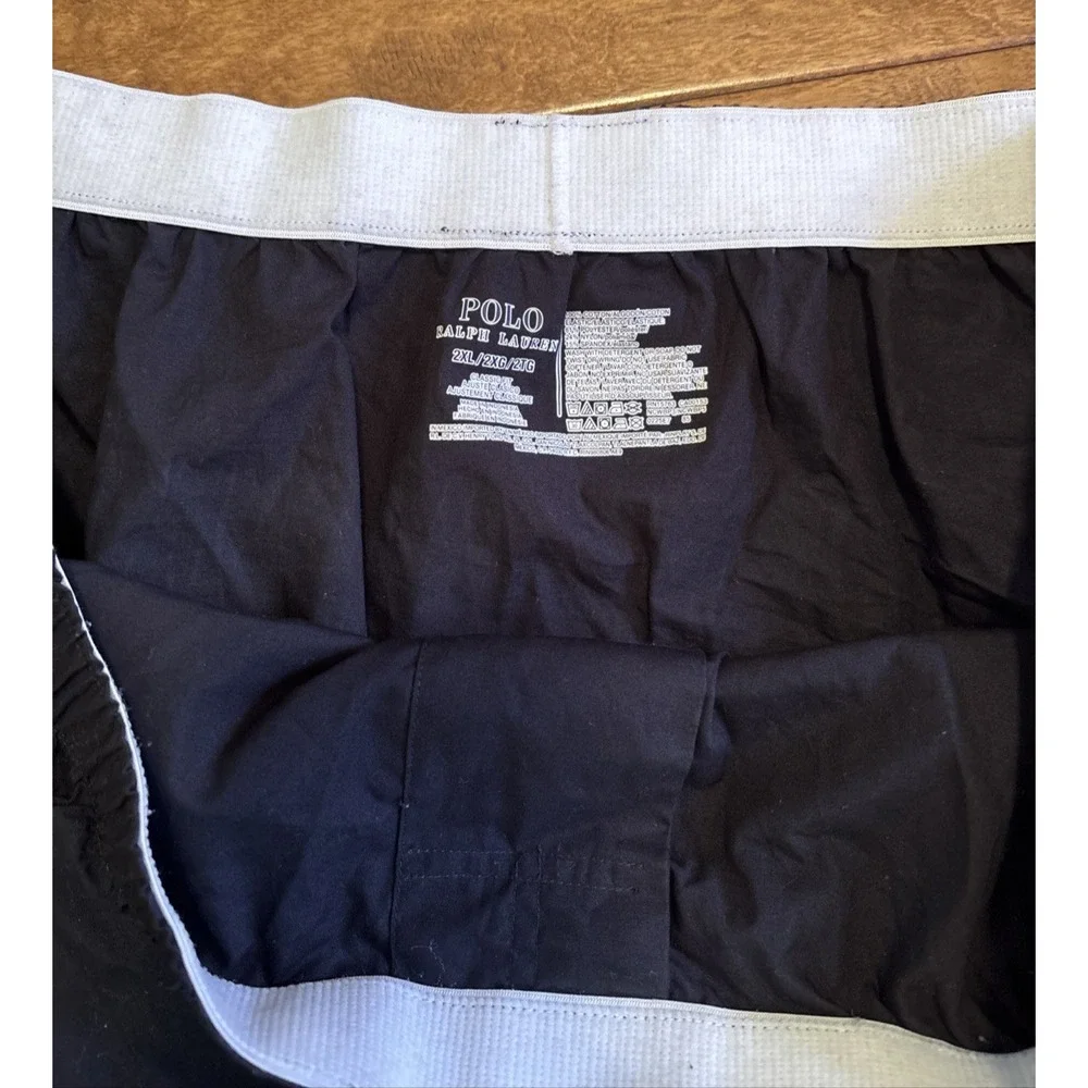Polo Ralph Lauren Men Cotton Woven Boxer Briefs/Shorts Classic Fit  Sz 2XL Black